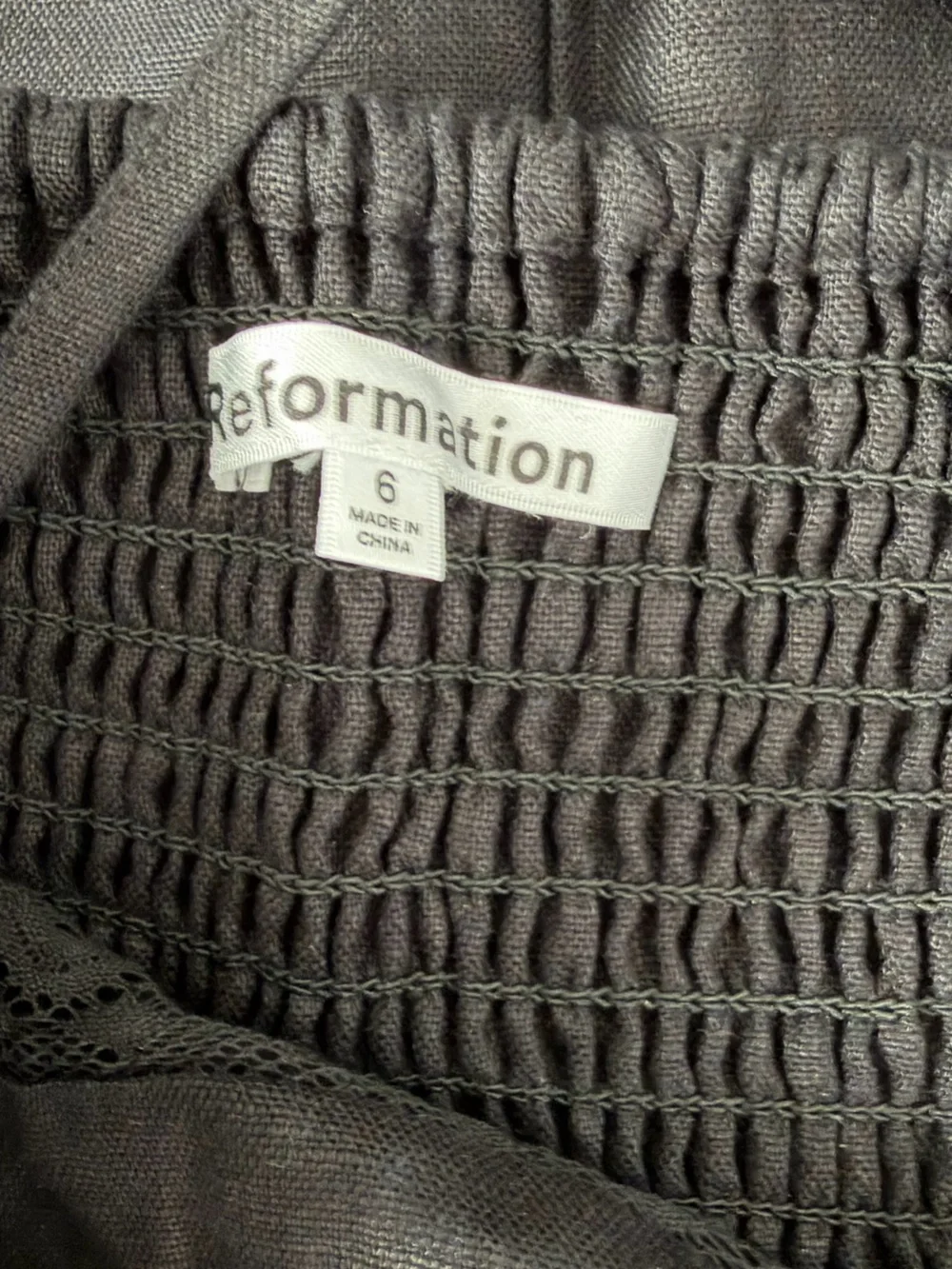 Reformation violet linen